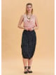Elastic Waist Crotch Low Anthracite Bohemian Shalwar 4542